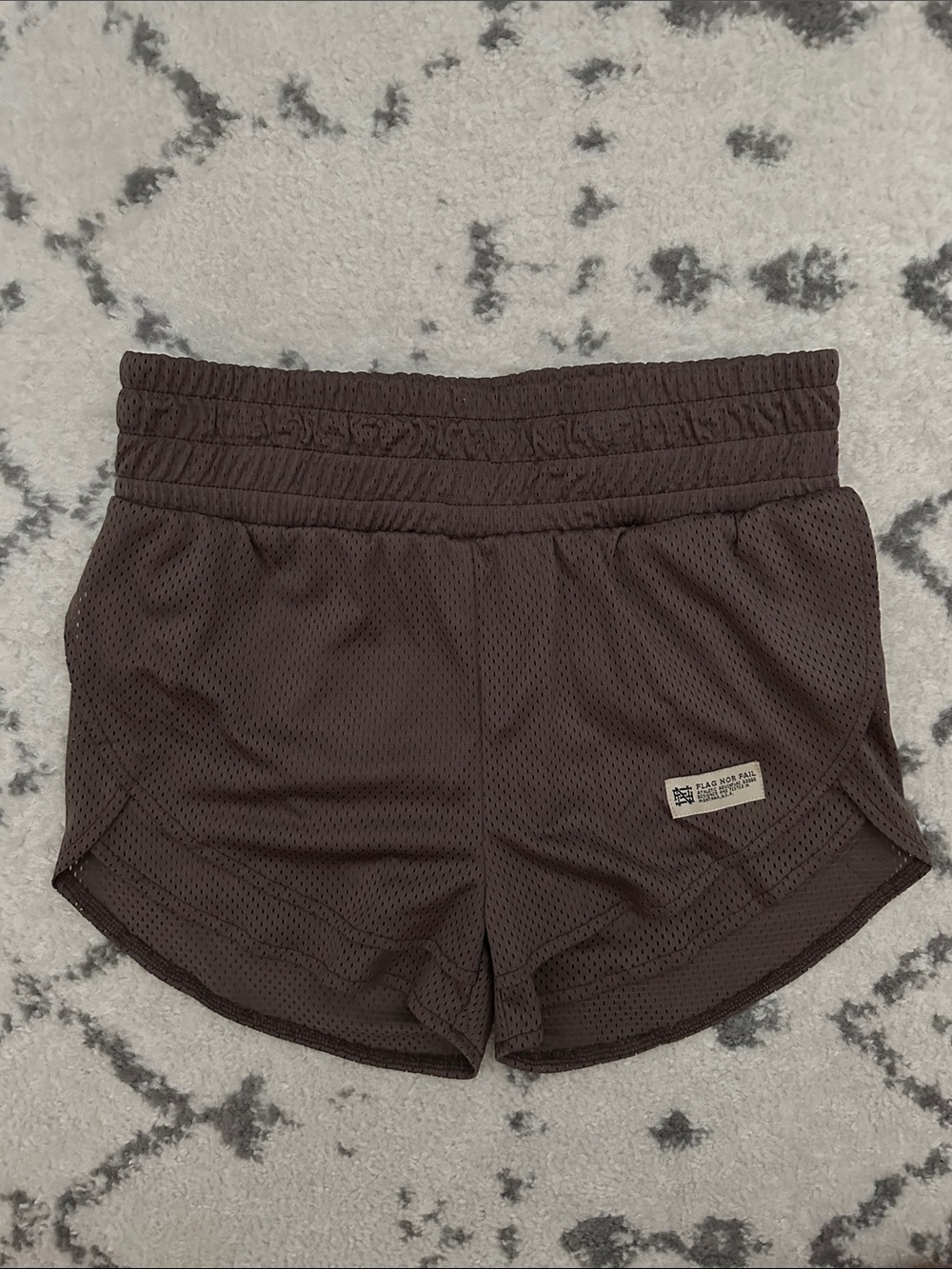 flag nor fail WOMENS MOMENTUM MESH SHORTS - BROWN